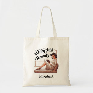 Bolsa Tote Citação do Lover do Livro de Serenidade Storytime