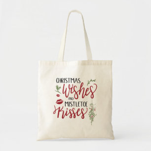 Bolsa Tote Citação dos votos e dos beijos de Natal