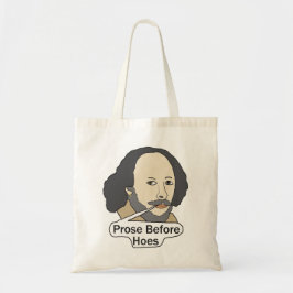 Bolsa Tote Citação engraçada de Shakespeare - Prosa Antes das