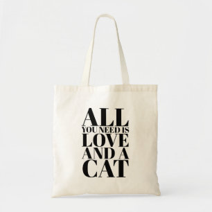 Bolsa Tote Citação Fofa Tudo o que Você Precisa é Amor e um G