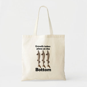 Bolsa Tote Citação Inspiradora de Peixe Esturjão que Vive no