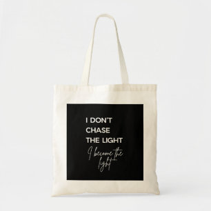 Bolsa Tote Citação Motivacional Fundo Preto
