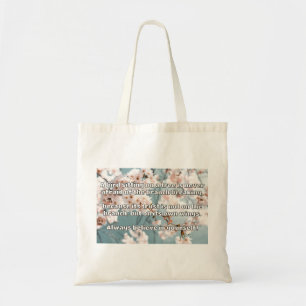 Bolsa Tote Citação Positiva de Encorajamento Empath