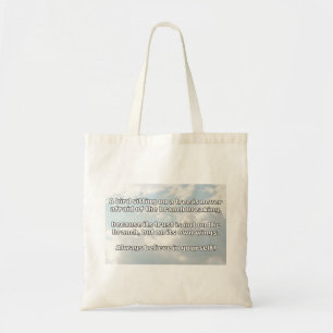 Bolsa Tote Citação Positiva de Encorajamento Empath
