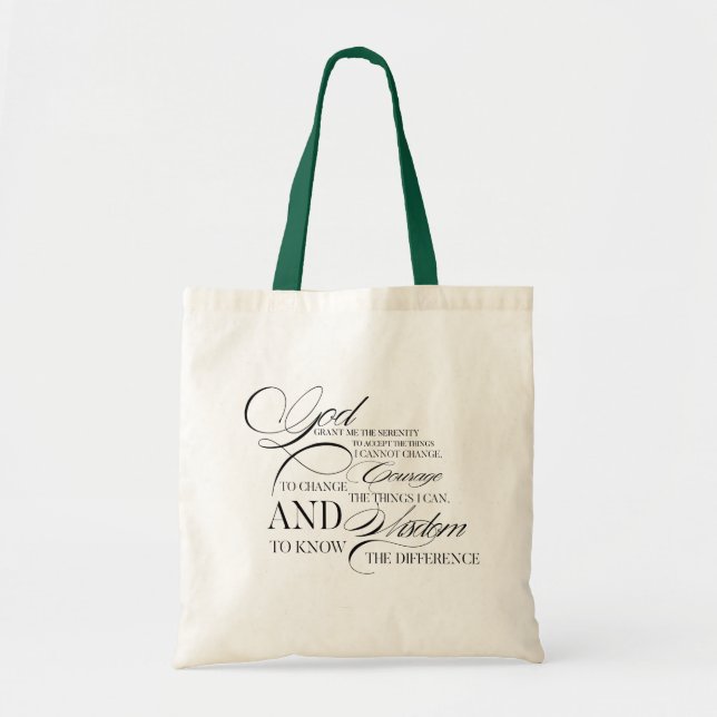 Bolsa Tote Citação Religiosa  (Frente)