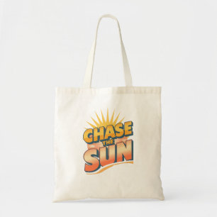 Bolsa Tote Citação Retro de Verão "Persiga o Sol"