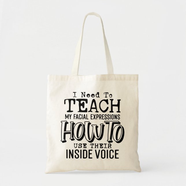 Bolsa Tote Citação Sarcástica Engraçada (Frente)