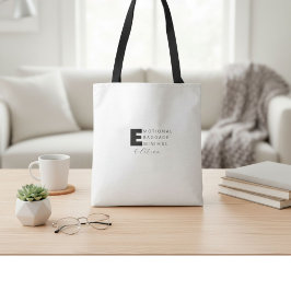 Bolsa Tote Citação tipográfica engraçada e fofa de humor 