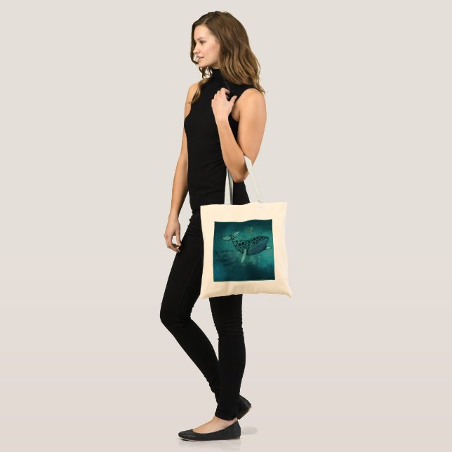 Bolsa Tote Citações da aventura do pau de Moby (Frente (modelo))