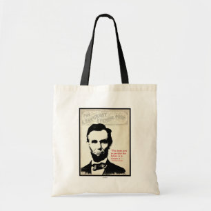 Bolsa Tote Citações de Abe Lincoln
