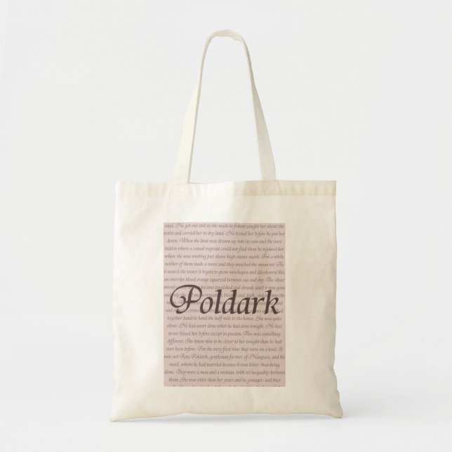 Bolsa Tote Citações de Poldark (Frente)