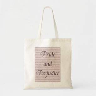 Bolsa Tote Citações do orgulho e do preconceito