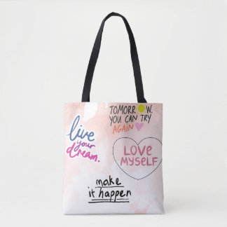 Bolsa Tote Citações Inspiradoras | Amor Próprio, Motivação
