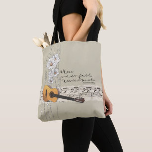 Bolsa Tote Cite Onde As Palavras Falham A Música Fala O Bols