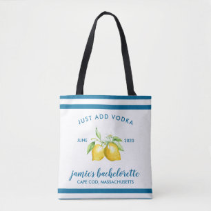 Bolsa Tote Citrino Bachelorette do limão personalizado