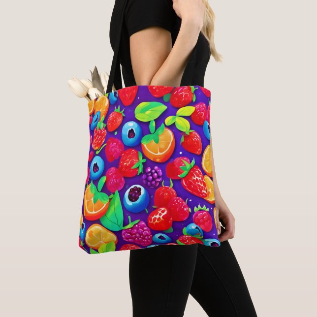 Bolsa Tote Citrus & Berries Burst (Close Up)