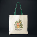 Bolsa Tote Citrus Botanical Bridesmaid Favor Tote Bag<br><div class="desc">Obrigado as tuas melhores raparigas por estares ao teu lado com estes sacos de tote únicos. O presente perfeito para a sua festa de praia de fim de semana! Nossas bolsas de citros de aquarelas quentes são a maneira perfeita para sua equipe chamar toda a atenção para onde quer que...</div>