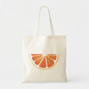 Bolsa Tote Citrus Orange Grapefruit Slice Art