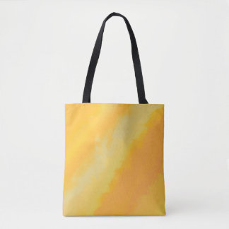 Bolsa Tote Citrus Sunny Orange Watercolor Pattern