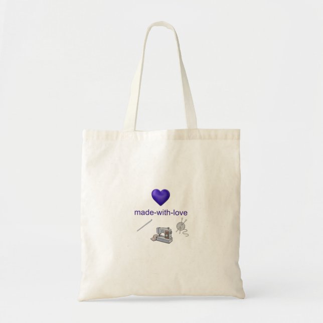 Bolsa Tote CKSD feito com saco de toques de amor (Frente)