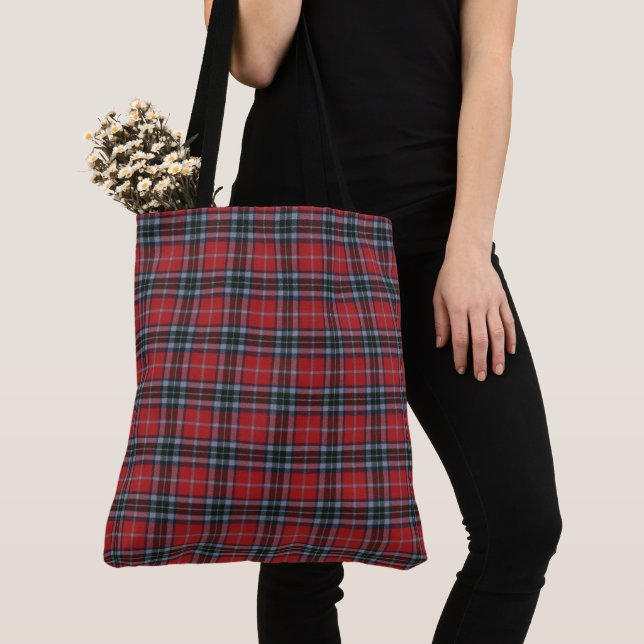 Bolsa Tote Clã Tartan Escocês Moderno MacTavish (Close Up)