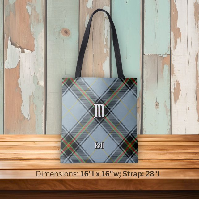 Bolsa Tote Clan Bell Tartan (Criador carregado)