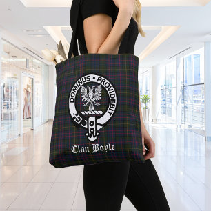 Bolsa Tote Clan Boyle Crest Crachá & Tartan