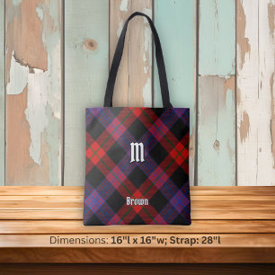 Bolsa Tote Clan Brown Tartan
