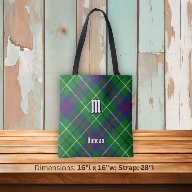 Bolsa Tote Clan Duncan Tartan (Criador carregado)