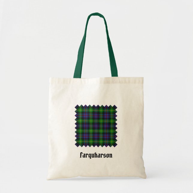 Bolsa Tote Clan Farquharson Tartan (Frente)