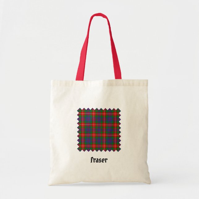 Bolsa Tote Clan Fraser de Lovat Tartan Tote Bag (Frente)