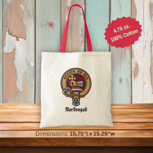 Bolsa Tote Clan MacDougall Crest sobre Tartan