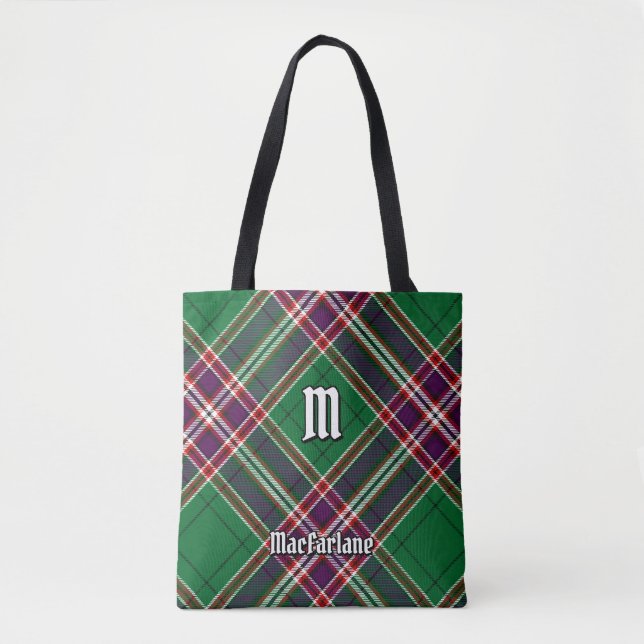 Bolsa Tote Clan MacFarlane Modern caçando Tartan (Frente)
