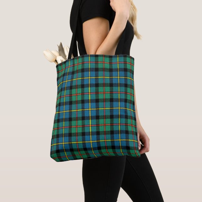 Bolsa Tote Clan MacLeod de Harris Heavy Weight Tartan (Close Up)