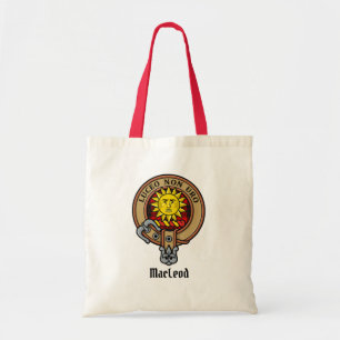 Bolsa Tote Clan MacLeod de Raasay Crest sobre Tartan