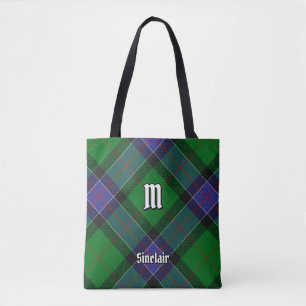 Bolsa Tote Clan Sinclair caçando Tartan