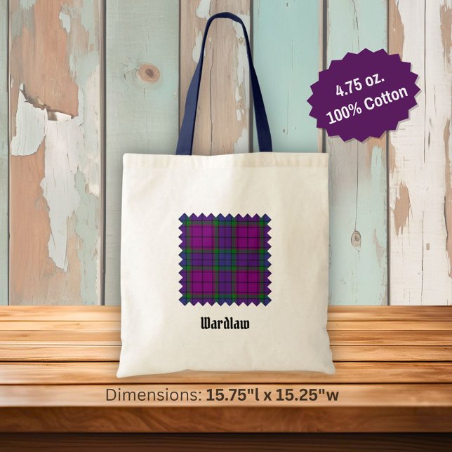 Bolsa Tote Clan Wardlaw Tartan (Criador carregado)