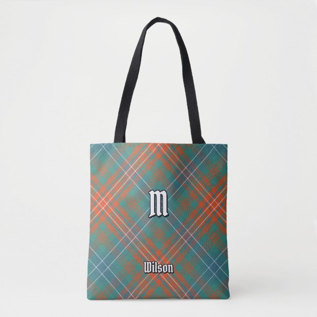 Bolsa Tote Clan Wilson Antigo Tartan (Frente)