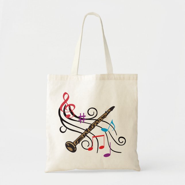 Bolsa Tote Clarinet Com Música (Frente)