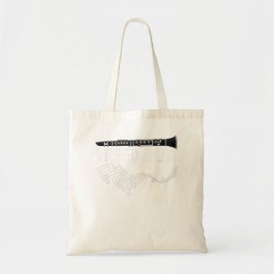 Bolsa Tote Clarinet - Eu li muito - ideia de presente banda, 