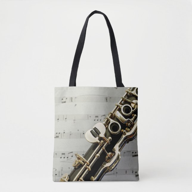 Bolsa Tote Clarinet por perto (Frente)