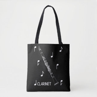 Bolsa Tote Clarinete das notas musicais