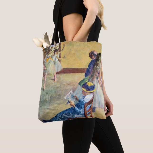 Bolsa Tote Classe balé, Salão de Dança por Edgar Degas (Close Up)