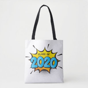 Bolsa Tote CLASSE DE 2020, estilo quadrinhos, formando
