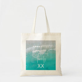 Bolsa Tote classe de formando de areia tropical oceânica de p