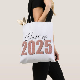 Bolsa Tote Classe de Largura Dourada de rosa de 2025