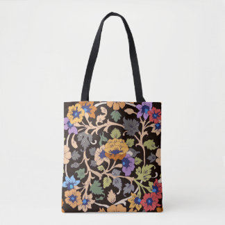 Bolsa Tote Clássico Islâmico: Ornamento Sem Costura Floral