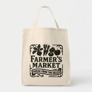 Bolsa Tote Clássico Mercado do Agricultor - Fresco do Vale