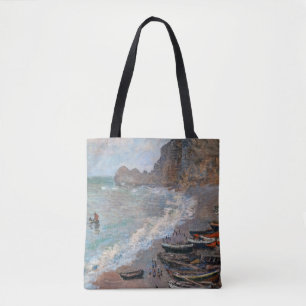 Bolsa Tote Claude Monet - A praia em Etretat