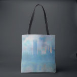 Bolsa Tote Claude Monet. Casas do Parlamento em Londres. Azul<br><div class="desc">Claude Monet "Casas do Parlamento,  Londres",  tote bag.</div>